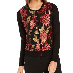 Charter Club Petite Sequin-Embroidered Cardigan SP